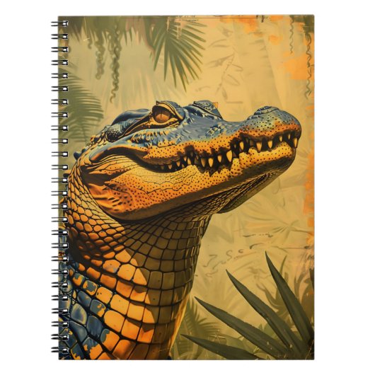 Close-Up van de Alligator Notitieboek (Voorkant)