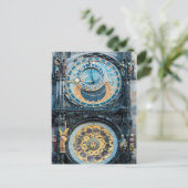 Close-up van de astronomische klok van Praag Briefkaart (Staand voorkant)