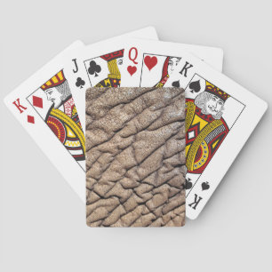 Close-up van de huid van een Afrikaanse olifant Pokerkaarten