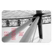 Close-up van de London Eye in zwart-wit Magneet (Horizontaal)