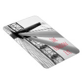 Close-up van de London Eye in zwart-wit Magneet (Rechterzijde)