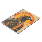  Close-up van de Majestic Golden Eagle Notitieboek (Linkerzijde)