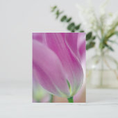 Close-up van de onderkant van tulp bloem, 2 briefkaart (Staand voorkant)