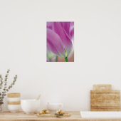 Close-up van de onderkant van tulp bloem, 2 poster (Keuken)