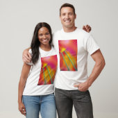 Close-up van de onderkant van tulp bloem, t-shirt (Unisex)