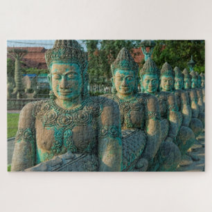 Close-up van de sculpturen van een kunstenaar legpuzzel