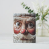 Close-up van de verrassende uitdrukking van de ker briefkaart (Staand voorkant)