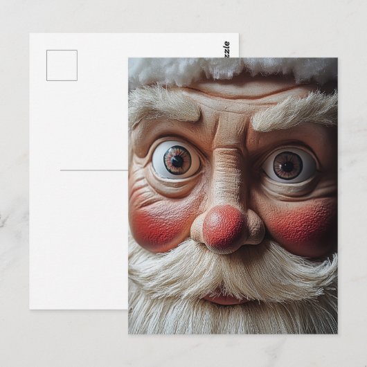 Close-up van de verrassende uitdrukking van de ker briefkaart (Voorkant / Achterkant)