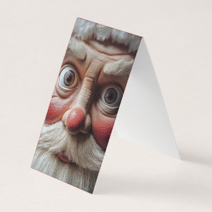 Close-up van de verrassende uitdrukking van de ker kaart