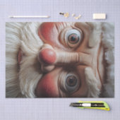 Close-up van de verrassende uitdrukking van de ker tissuepapier (Craft)