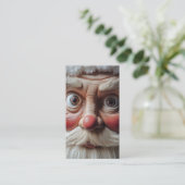 Close-up van de verrassende uitdrukking van de ker visitekaartje (Staand voorkant)