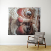 Close-up van de verrassende uitdrukking van de ker wandkleed (In Situ (horizontaal))