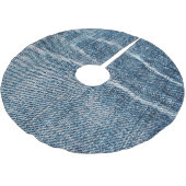Close-up van denim doek. kerstboom rok (Gekanteld)