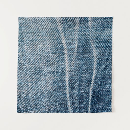Close-up van denim doek. wandkleed (Voorkant (horizontaal))