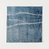 Close-up van denim doek. wandkleed (Voorkant)
