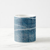 close-up van denimdoek koffiemok (Center)