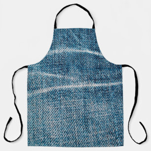 close-up van denimdoek schort