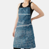 close-up van denimdoek schort (Insitu)