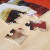 Close-up van draaimolenspaard legpuzzel (Zijkant)