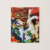 Close-up van draaimolenspaard legpuzzel (Verticaal)