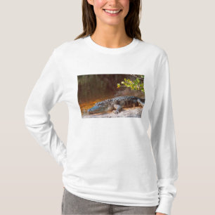 Close-up van een Amerikaanse alligator bij de J.N. T-shirt