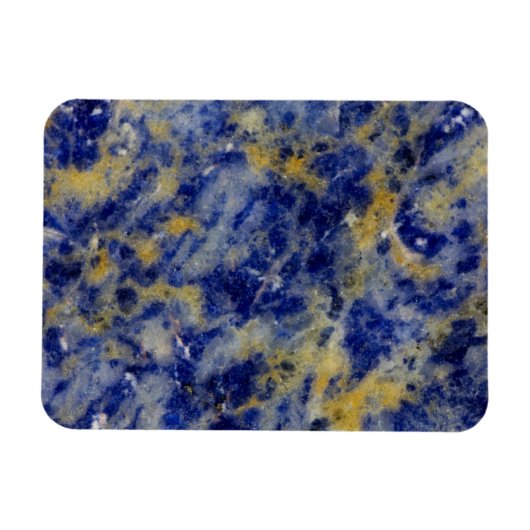Close-up van een blauwe sodaliet magneet (Horizontaal)