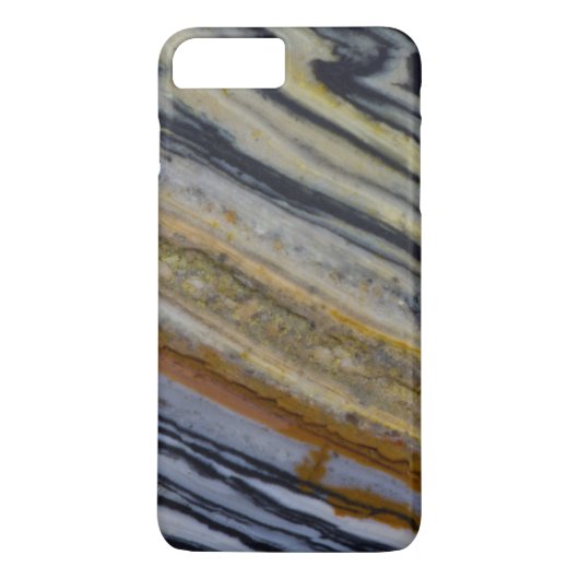 Close-up van een gestreepte jaspisplaat Case-Mate iPhone case (Achterkant)