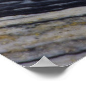 Close-up van een gestreepte jaspisplaat poster (Hoek)