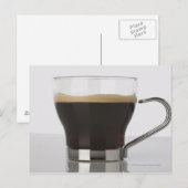 Close-up van een koffiekop briefkaart (Voorkant / Achterkant)