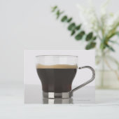 Close-up van een koffiekop briefkaart (Staand voorkant)
