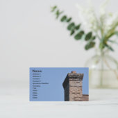 Close-up van een moderne bakstenen schoorsteen visitekaartje (Staand voorkant)