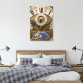Close-up van een oude klok, Duitsland Canvas Afdruk (Insitu (Slaapkamer))