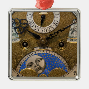 Close-up van een oude klok, Duitsland Metalen Ornament