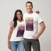 Close-up van een paarse Amethist T-shirt (Unisex)