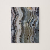 Close-up van een Silver Lace Onyx Legpuzzel (Verticaal)