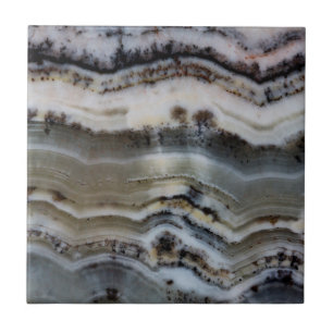 Close-up van een Silver Lace Onyx Tegeltje
