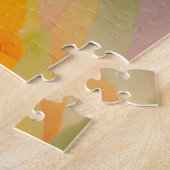 Close-up van een waterlelie legpuzzel (Zijkant)