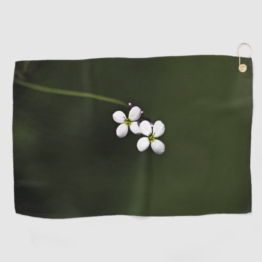 Close-up van een wildflower Custom Beste golfhandd Golfhanddoek (Horizontaal)