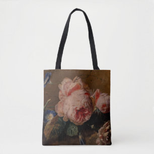 Close-up van Flower Still Life van Jan van Huysum Tote Bag
