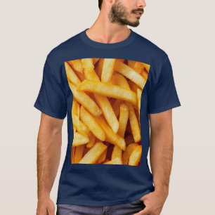 Close-up van frietjes, voedselfotografie t-shirt