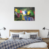 Close-up van gebedsvaantjes canvas afdruk (Insitu (Slaapkamer))