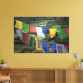 Close-up van gebedsvaantjes canvas afdruk (Insitu (Woonkamer))