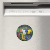 Close-up van gebedsvaantjes magneet (Insitu (Vaatwasser))