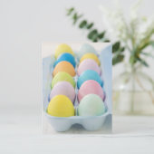 Close-up van gekleurde Paaseieren Feestdagenkaart (Staand voorkant)