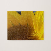 Close-up van gele zonnebloem legpuzzel (Horizontaal)
