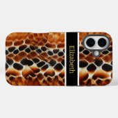 Close-up van giftige slangenhuidpatronen Case-Mate iPhone case (Achterkant (horizontaal))