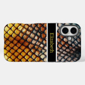 Close-up van giftige slangenhuidpatronen Case-Mate iPhone case (Achterkant (horizontaal))