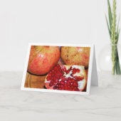 Close-up van granaatappel fruit kaart (Voorkant)