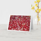 Close-up van granaatappelpitjes kaart (Gele Bloem)