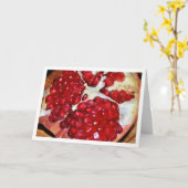 Close-up van granaatappelpitten kaart (Gele Bloem)